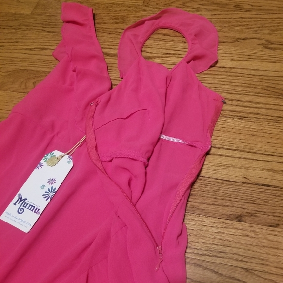 Show Me Your MuMu pink ruffles maxi dress - Picture 9 of 12